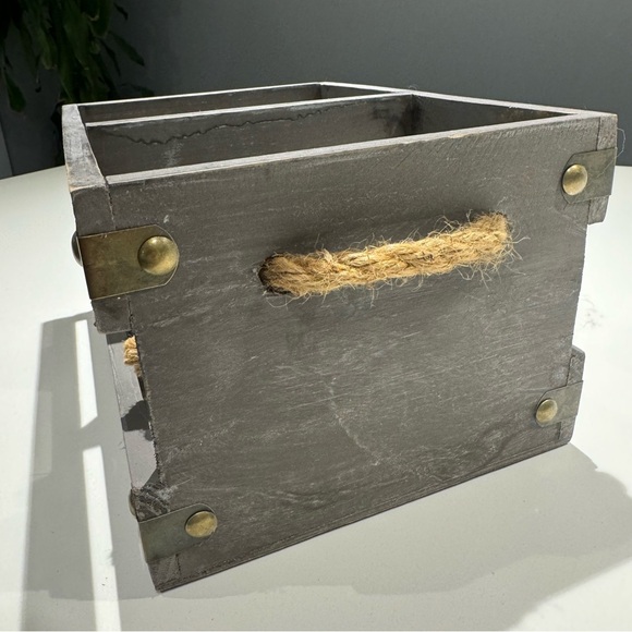 ๐๏ธ4 for 20$ / Rustic Wood Box / Grey - Picture 11 of 14